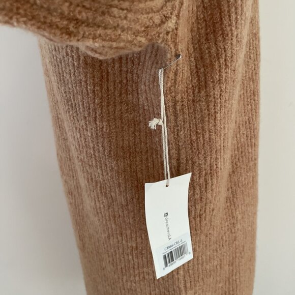 Dreamers Mock Neck Sweater Tunic Women's Large Spice Ribbed Soft Cozycore NWT - Picture 4 of 12
